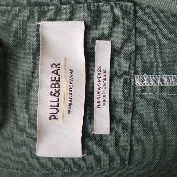 Pull and Bear Linen Blend Trench Coat - Picture 2 of 14